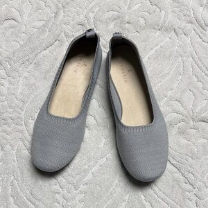 Danskin Rejuvenate Grey Knit Slip-On Ballet Flats